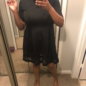 Black skater dress